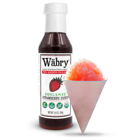 Wäbry label close-up highlighting non-GMO and dye-free ingredients.