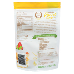 Waffle Pantry Belgian Pearl Sugar 2-pack packaging close-up from Belgium.