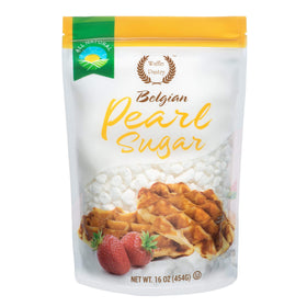 Waffle Pantry Belgian Pearl Sugar bag close-up for authentic Liege waffles
