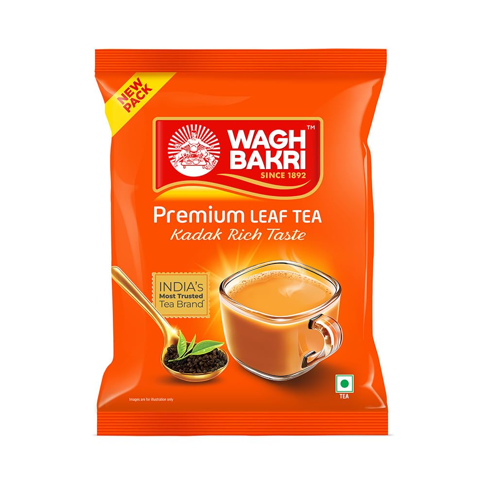 Wagh Bakri leaf tea 500g unopened pouch preserves freshness for everyday brewing