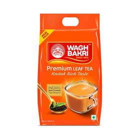 Wagh Bakri premium leaf tea pack 1kg ideal for daily breakfasts with robust flavor
