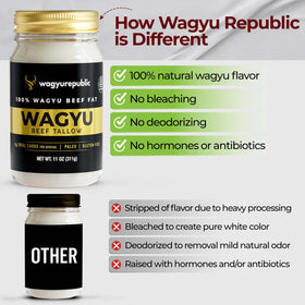 Wagyu Republic tallow high smoke point ideal for deep frying