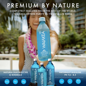 Waiākea bottle in hand ready for refreshing on-the-go hydration.