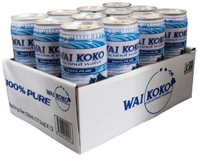 Wai Koko coconut water 17.5 oz can for on-the-go hydration and refreshment.