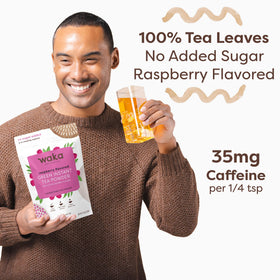 Waka caffeine per serving provides a gentle lift.