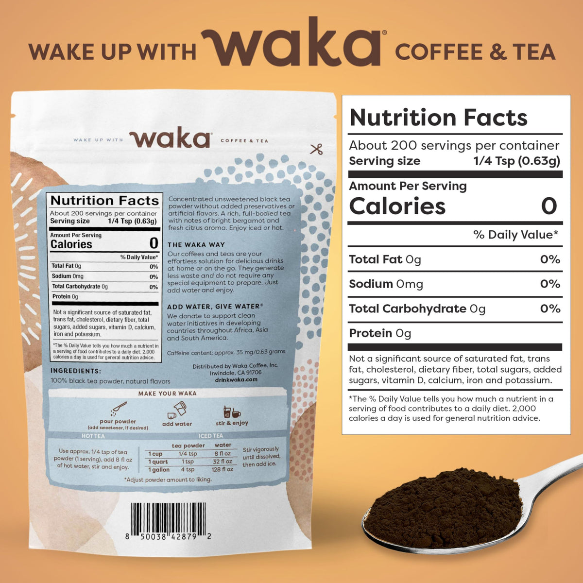 USA-packaged tea supports sustainability and the Add Water, Give Water program