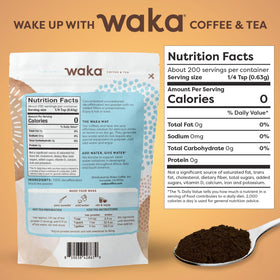 Waka Coffee iced tea in a glass, ready for a refreshing cold brew