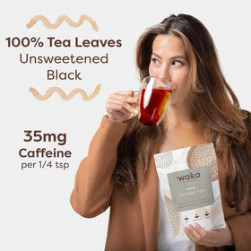 Waka Instant Black Tea Kenyan caffeine splash in a cup