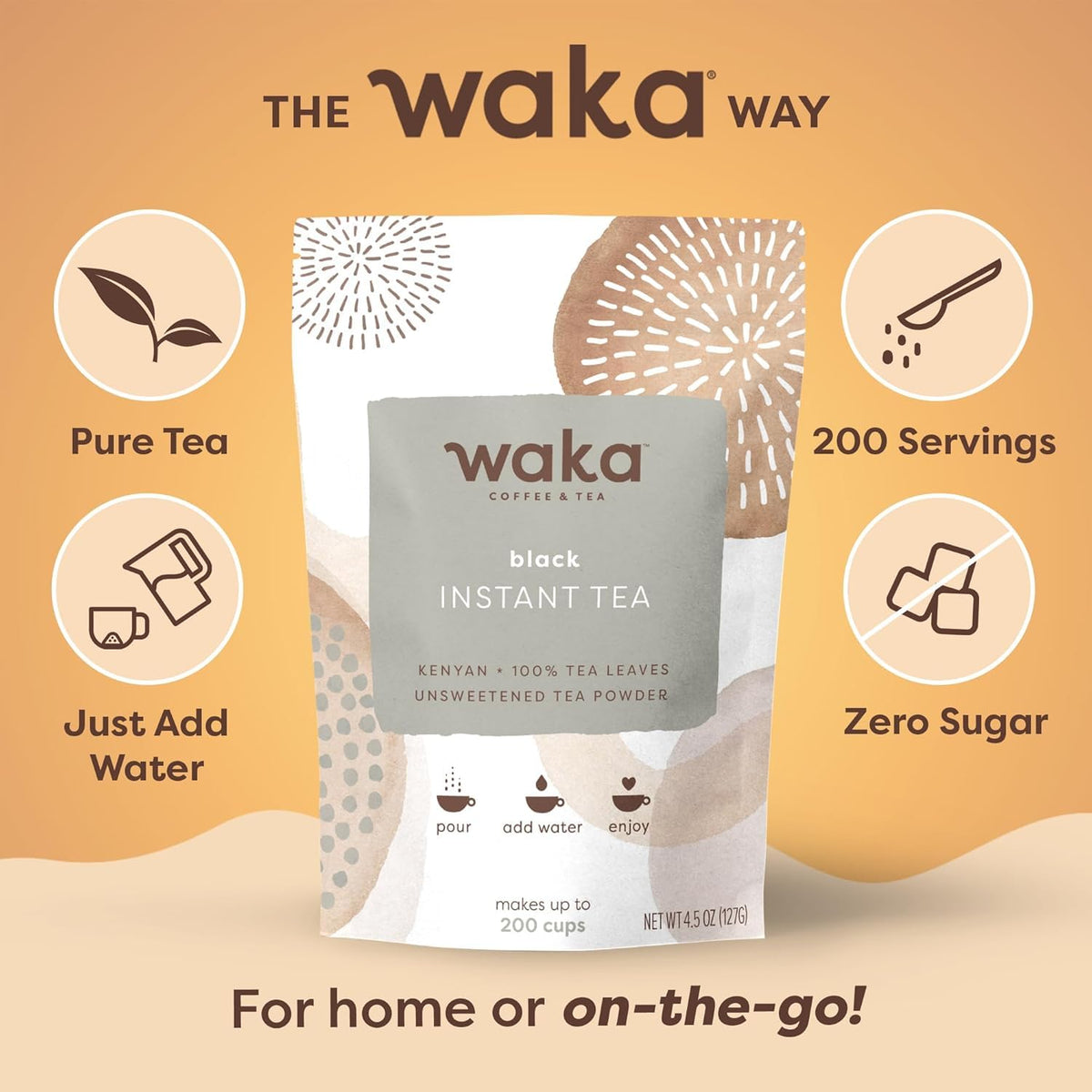 Waka Instant Black Tea Kenyan hot-tea setup ready in minutes