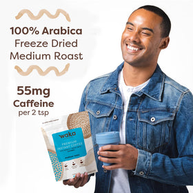 Waka Premium Instant Coffee sustainable packaging option