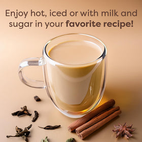 Close-up of Waka traditional spice chai blend showing fresh spices.