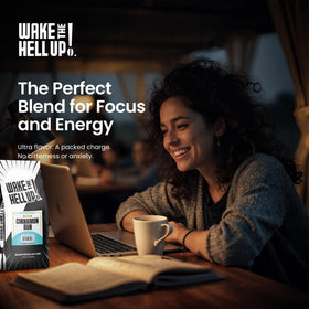 Wake The Hell Up! Cinnamon Bun cup steams with inviting aroma and balanced acidity.