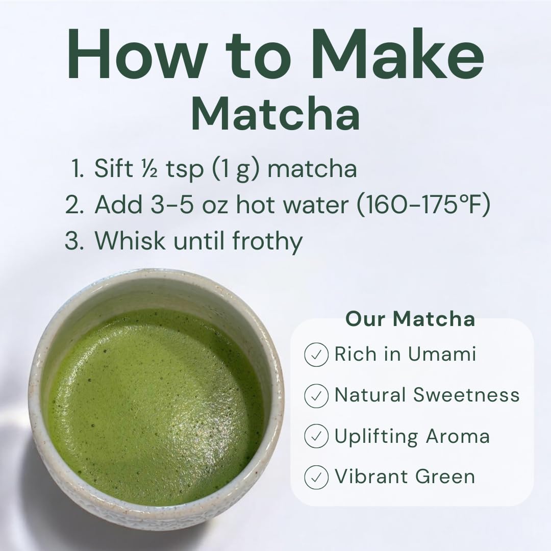 Wako Matcha purity tests reassure clean, gluten-free ceremonial powder.