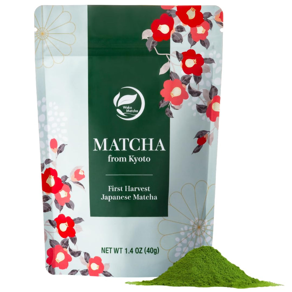 Wako Matcha Uji-origin powder jar highlights premium ceremonial grade for daily rituals.
