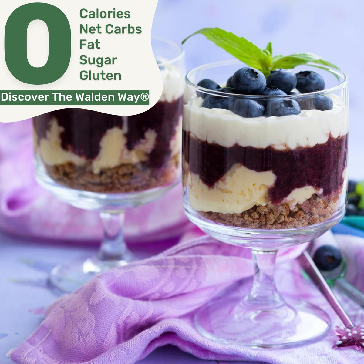 Walden Farms Caramel Dessert Dip on pancakes for a zero-calorie drizzle.