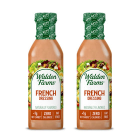Walden Farms French Dressing bottle front view showing zero calories for salads