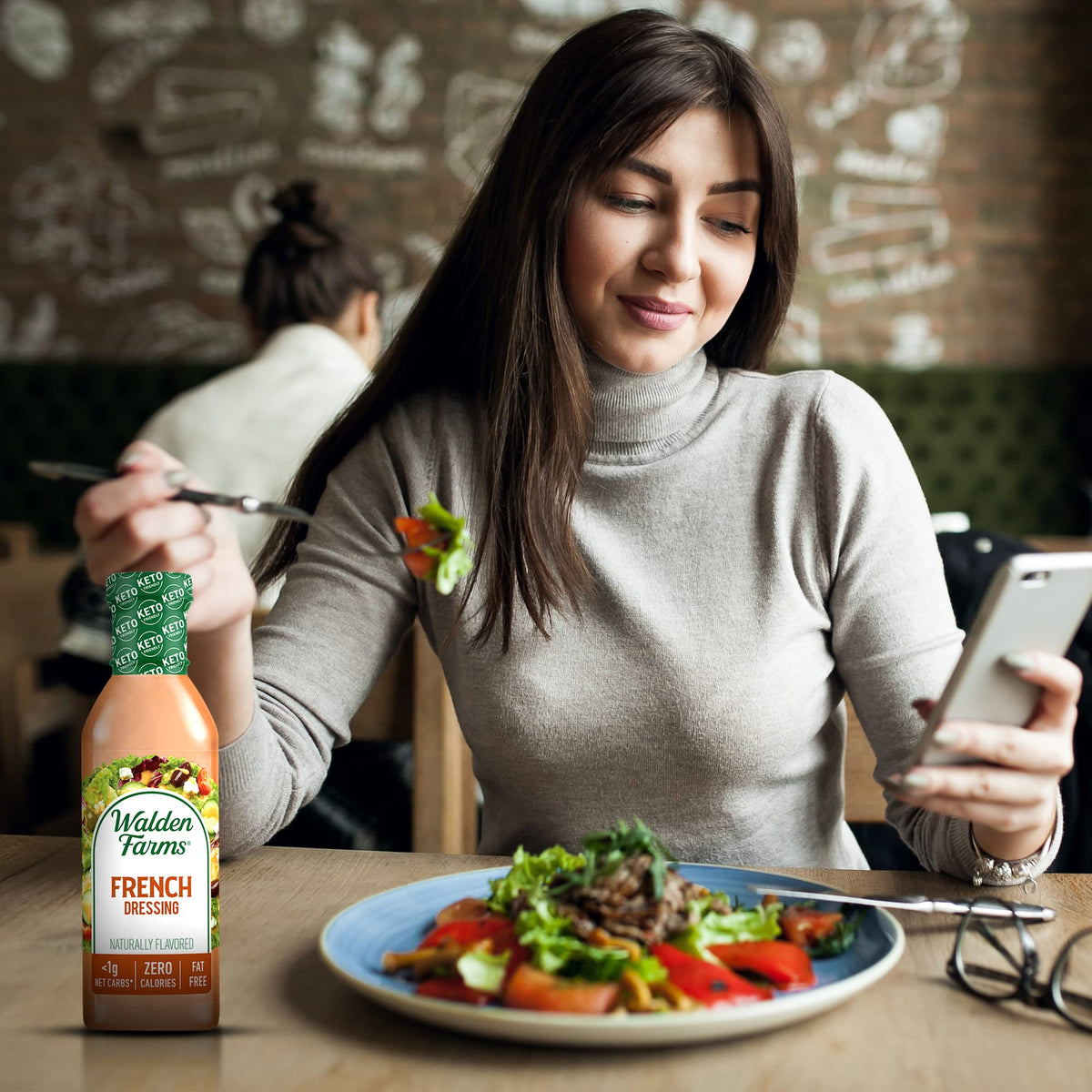 Walden Farms French Dressing used as a quick marinade option for proteins