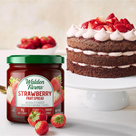 Walden Farms fruit spread on spoon for keto-friendly snacking
