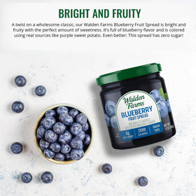 Walden Farms strawberry fruit spread bottle vibrant vegan flavor