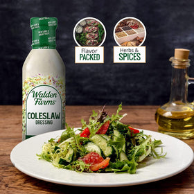 Walden Farms Gluten-free Coleslaw Dressing bottle suitable for varied diets.