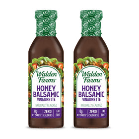 Walden Farms Honey Balsamic Vinaigrette bottle front for calorie-free flavor.