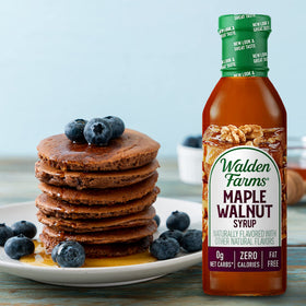 Walden Farms Maple Walnut Syrup gluten-free and vegan-friendly option.
