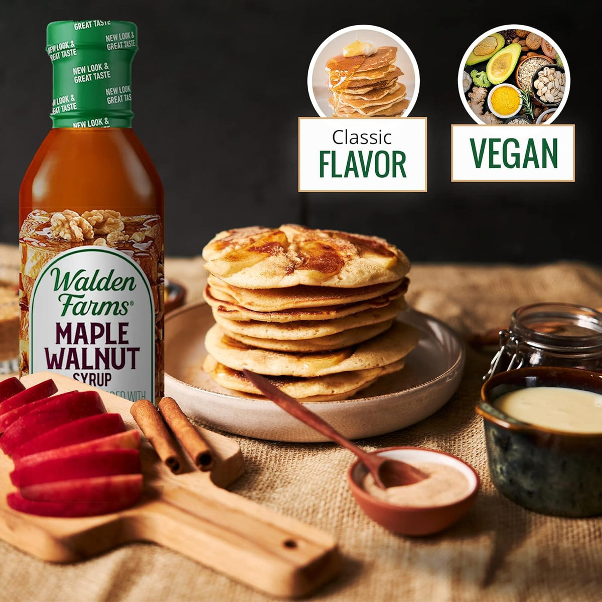 Walden Farms Maple Walnut Syrup two-pack packaging signals convenient backup