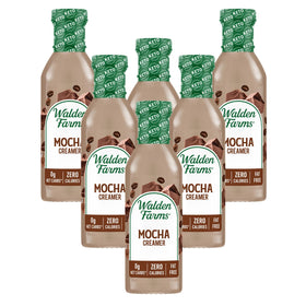 Walden Farms Mocha Coffee Creamer bottle front showing bold mocha flavor and zero calories