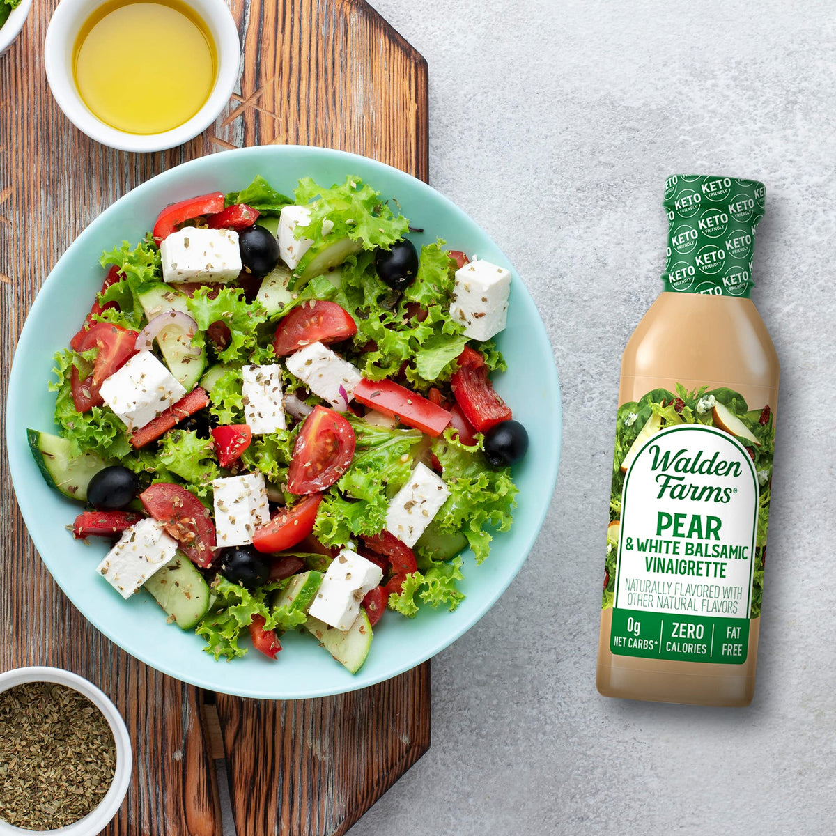 Walden Farms pear vinaigrette used as marinade for grilled chicken