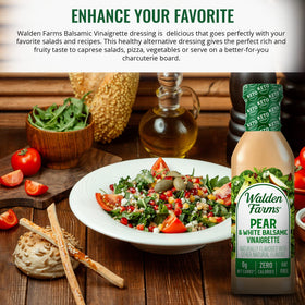 Two Walden Farms bottles in a 2-pack on a kitchen counter