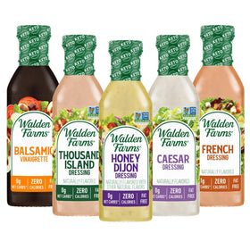 Walden Farms Balsamic Vinaigrette dressing bottle—zero calories for lighter salads.