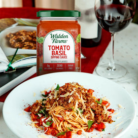 Walden Farms gluten-free label highlights compatibility with gluten-free meals.