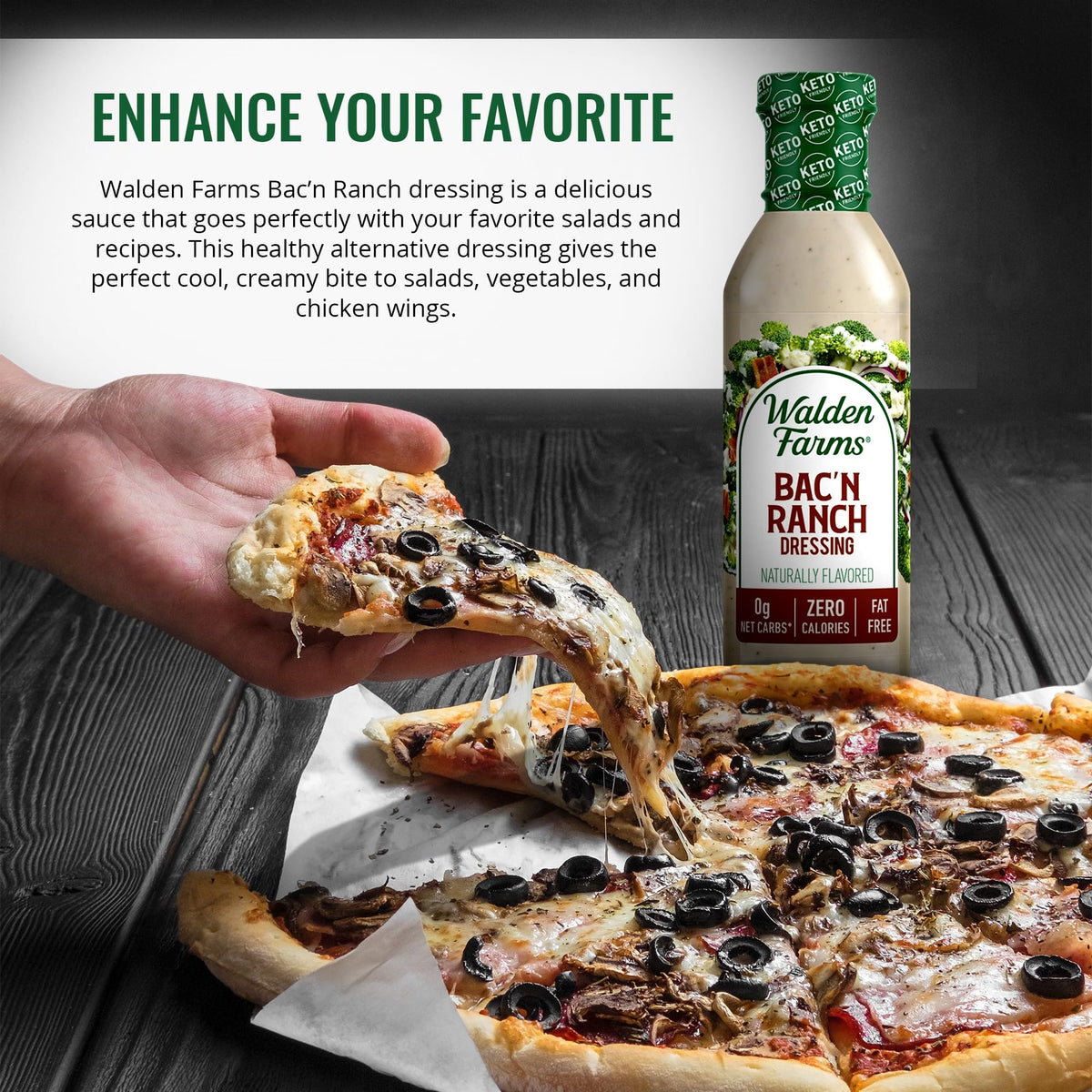 Walden Farms Bac’n Ranch Dressing 2-pack – value for multiple meals.