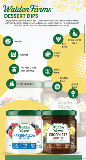 Walden Farms Dessert Dip 2-pack—12 oz jars for pantry convenience