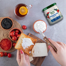 Walden Farms Dessert Dip pairs with pretzels—sweet balance without calories