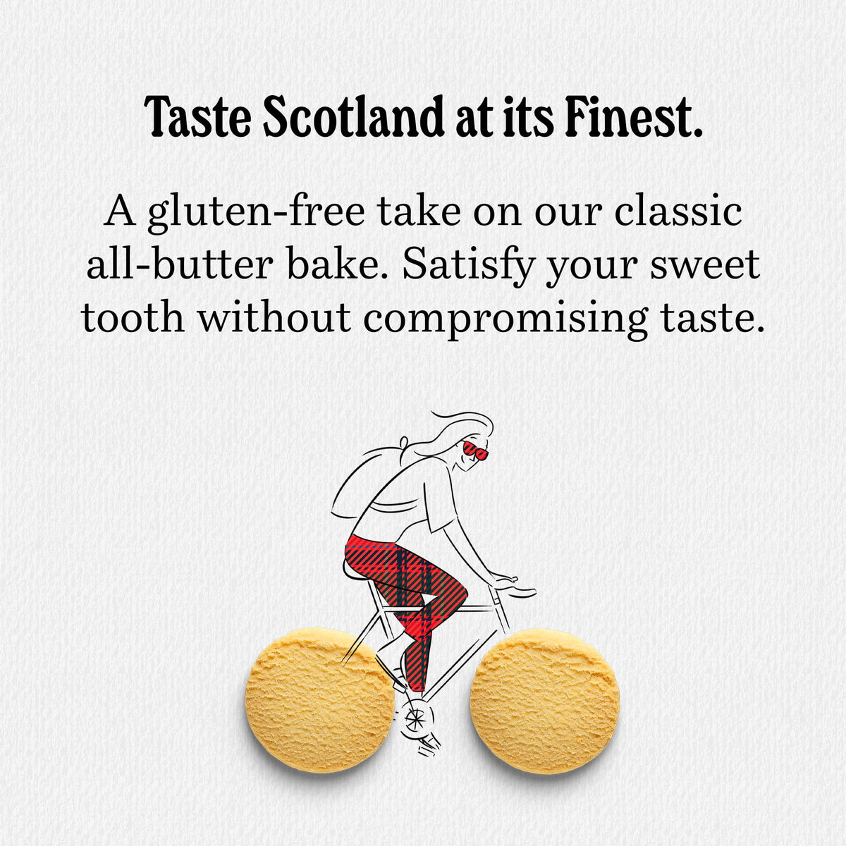 Walker’s gluten-free shortbread rounds pack showing two cookies per sachet for portability.