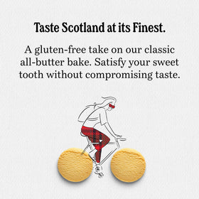 Walker’s gluten-free shortbread rounds pack showing two cookies per sachet for portability.