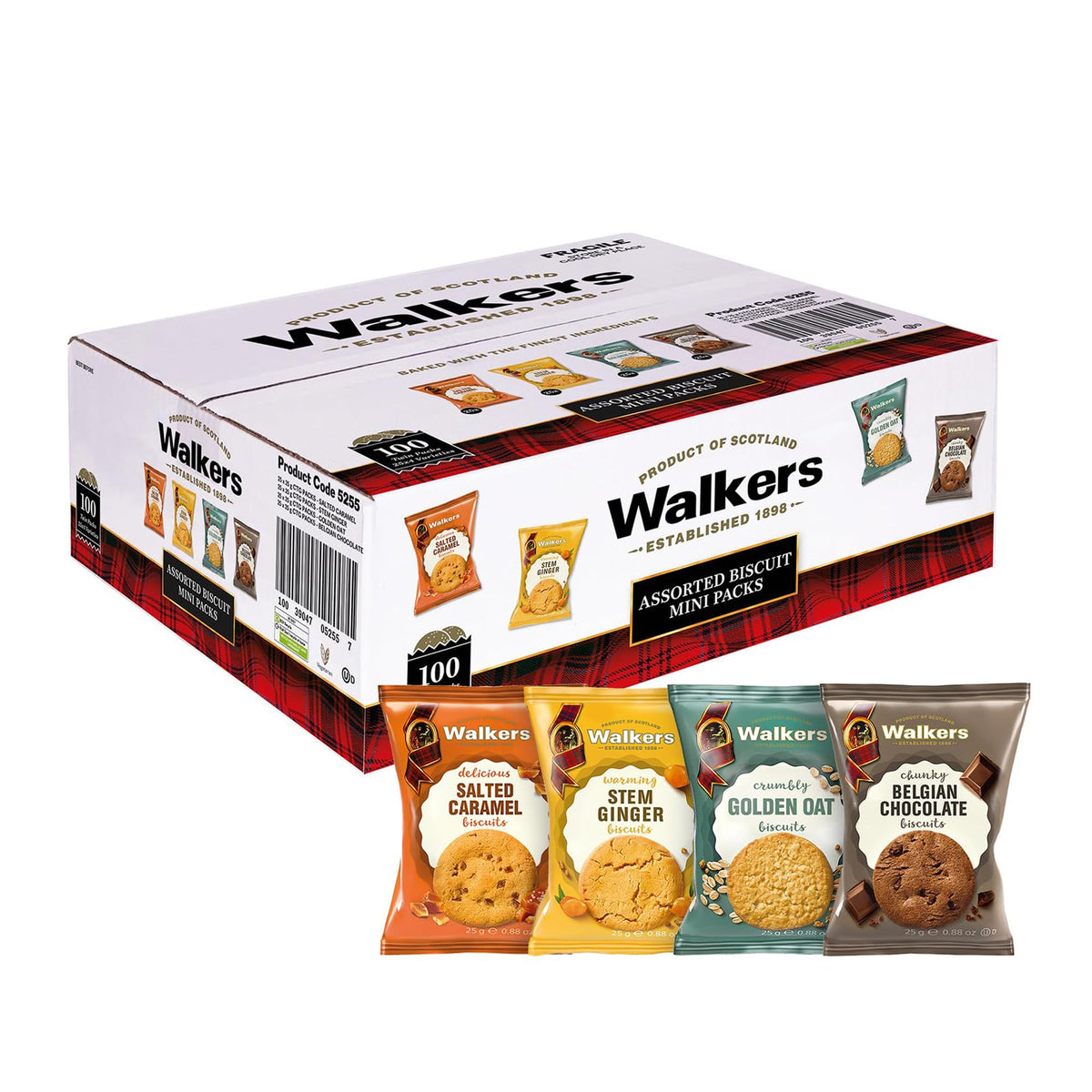 Walker’s assorted Scottish cookies in a pack, ideal for sharing at work