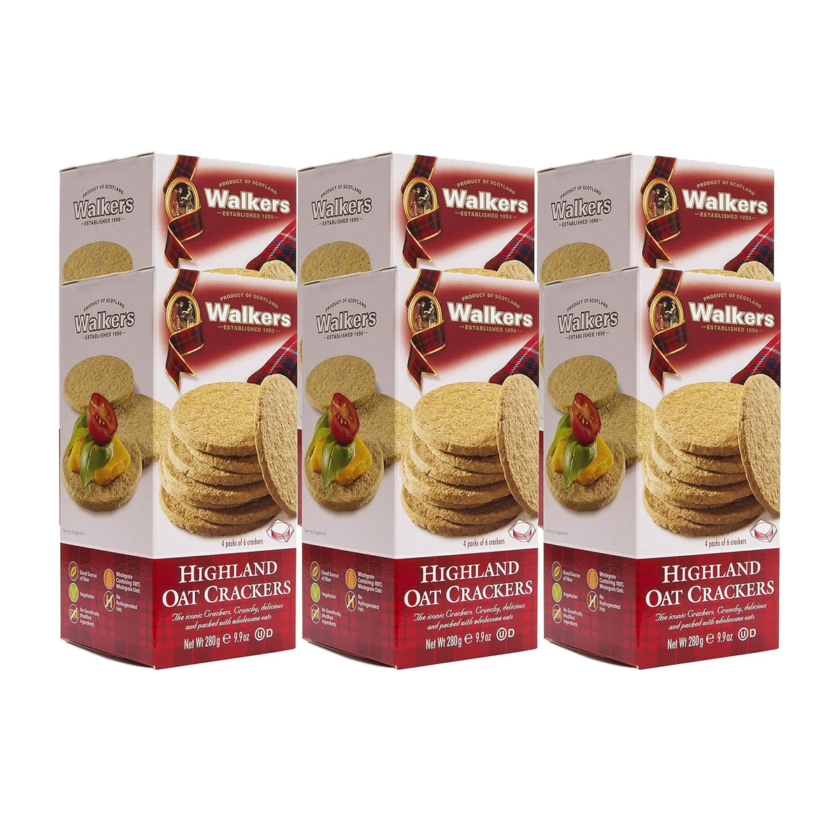 Walkers Highland Oat Crackers box set, ideal for family snacks