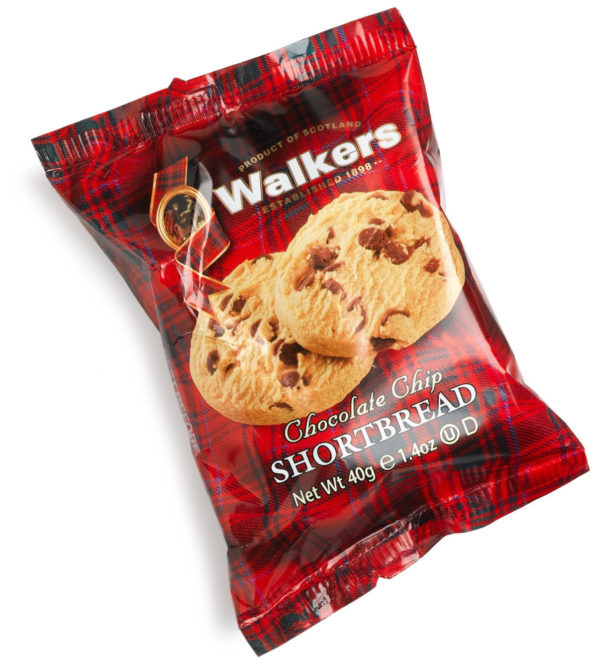 Walker's iconic red tartan packaging showcasing Scottish heritage.