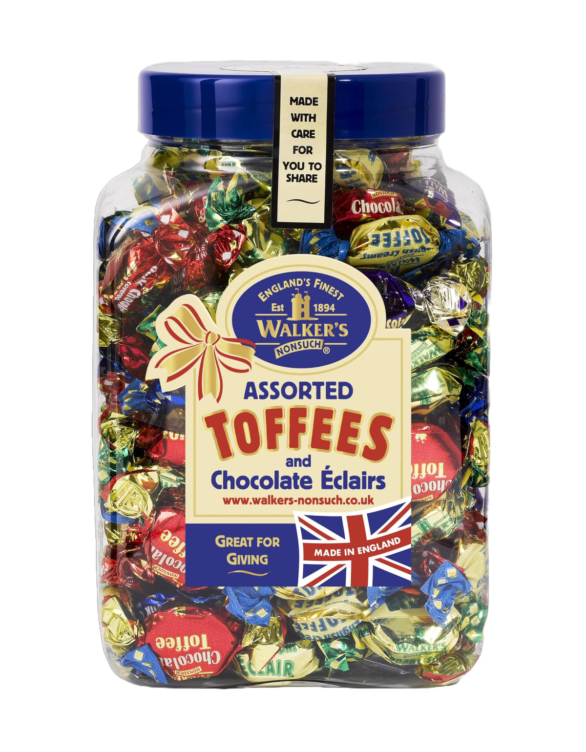 Walkers' Nonsuch assorted toffees and eclairs—perfect for sharing at gatherings.
