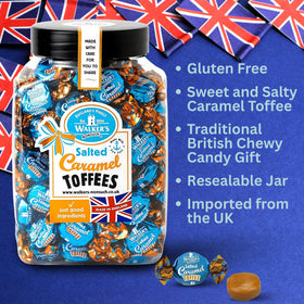 Gift-ready packaging features Walkers Nonsuch toffees, perfect for celebrations.