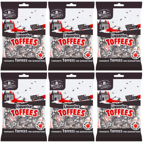 Walkers Nonsuch liquorice toffees bag front view, ideal for gifting.