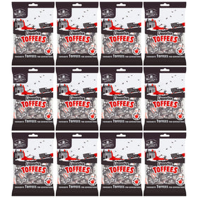 Walkers' Nonsuch Liquorice Toffees pack 12 front view, ideal for sharing and gifting.