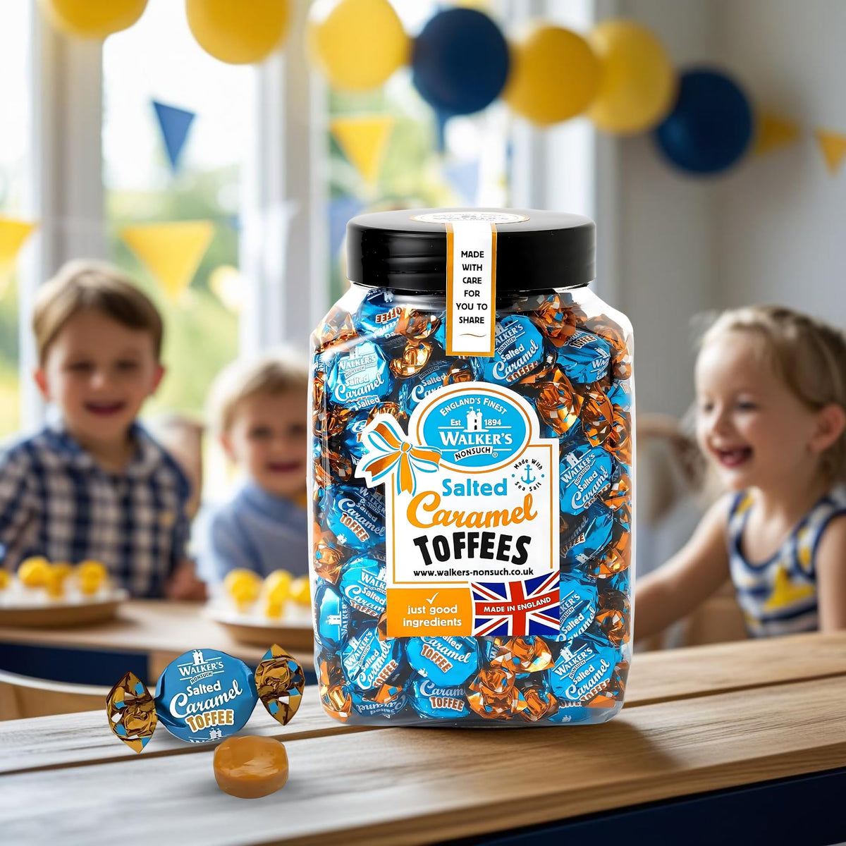 Twist-wrapped Walkers Nonsuch toffees ready for sharing at parties and offices.