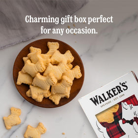Walkers Scottie dog 3D pack gift-open, ready for gifting.