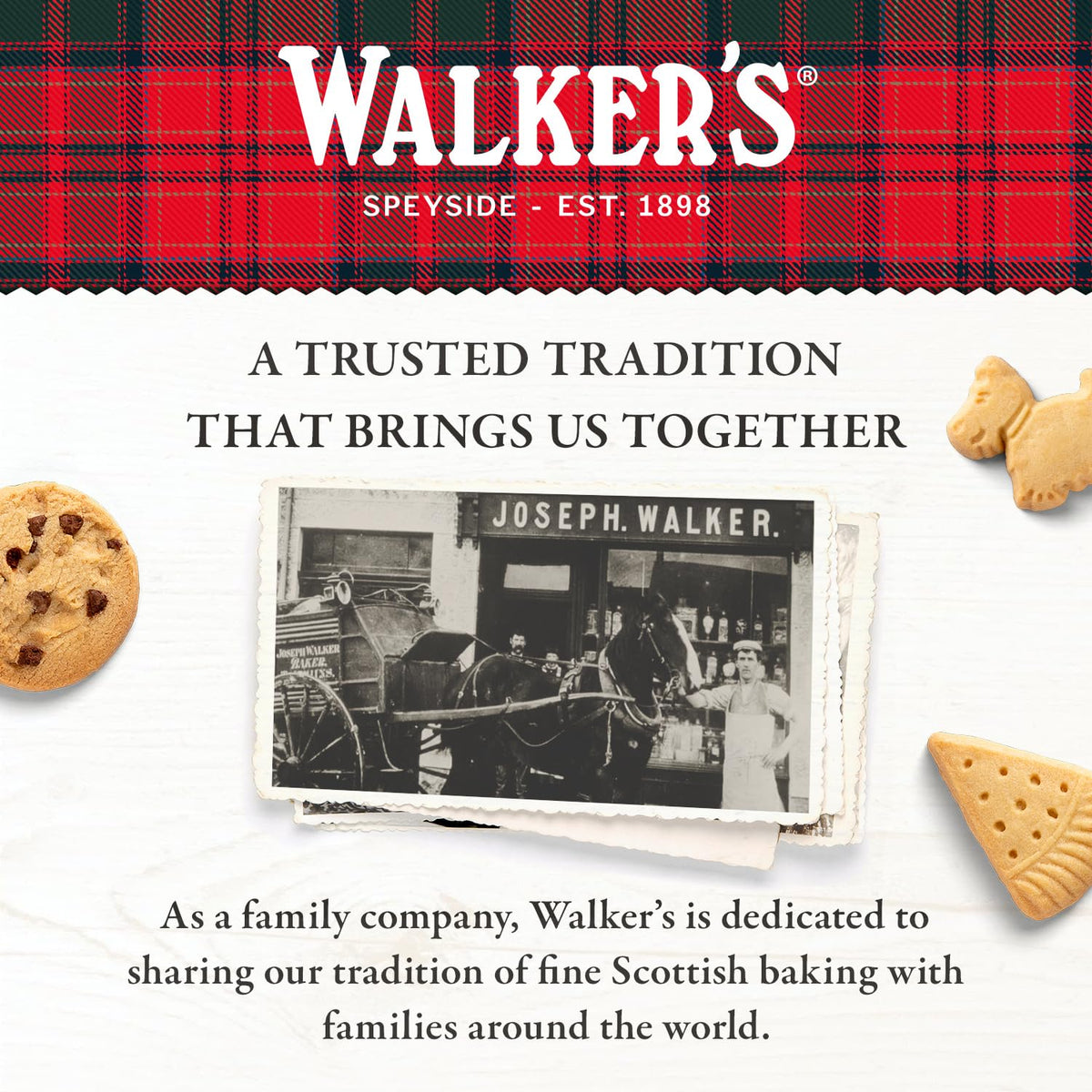 Walker's shortbread served beside coffee, ideal for cozy gatherings.