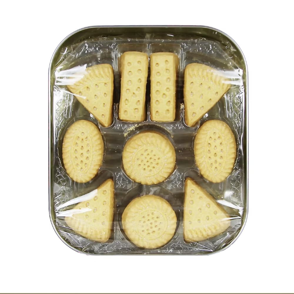 Walkers tin collection image highlighting premium gift option and Scottish heritage.