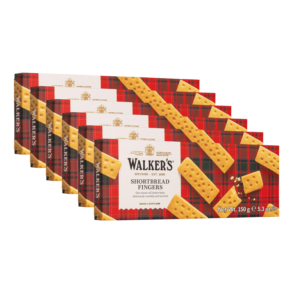 Walker's Shortbread Fingers close-up crumbly texture, perfect for tea time