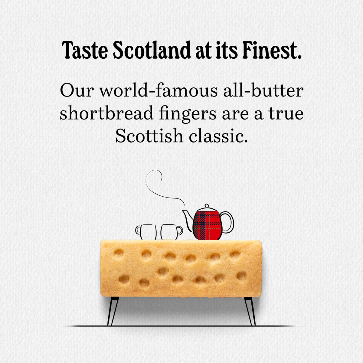 Walker's Shortbread Fingers traditional recipe shot, ideal for gifting